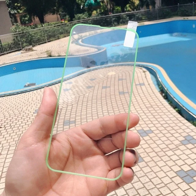 Lysende hærdet glas skærmbeskyttelse til iPhone – Fuldt dække