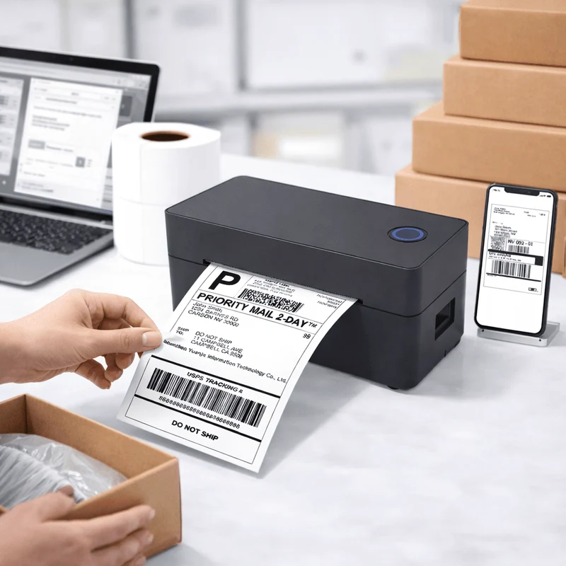 Effektiv USB Termisk Labelprinter til Hurtig Forsendelse