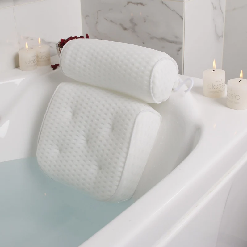 Ergonomisk Spa Badepude med Støtte til Nakke og Ryg