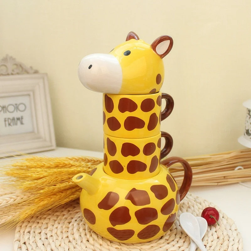 Giraffe Teekop og Kande Sæt