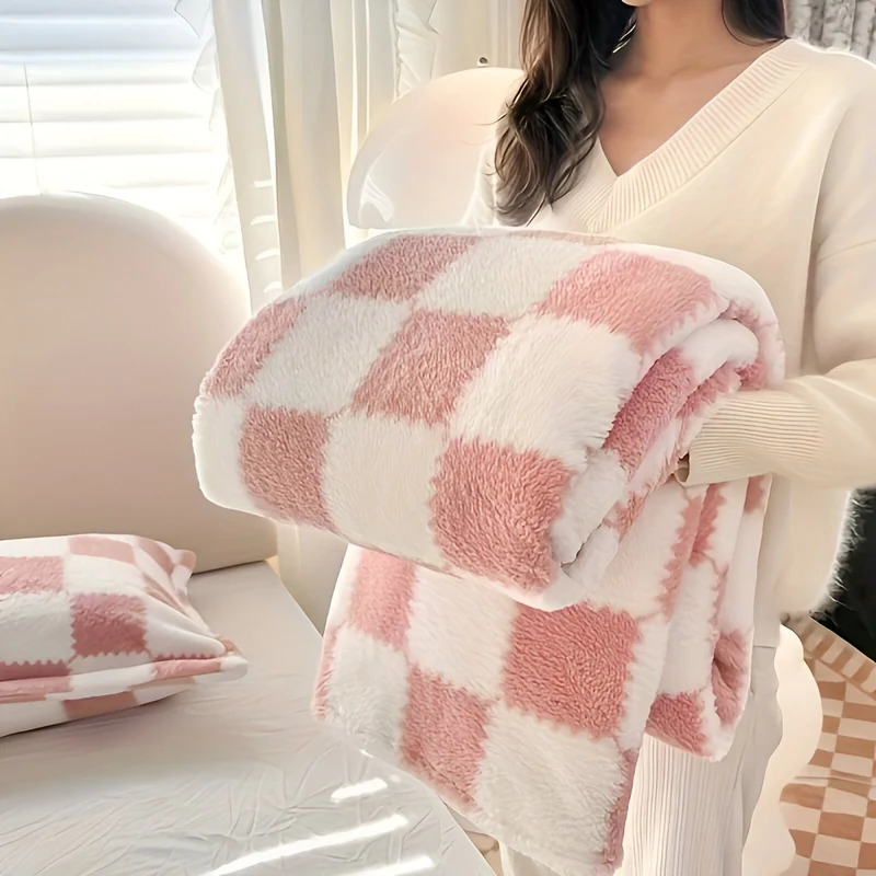 Blød og Stilfuld Tæppe: Farverigt Fleece til Komfort