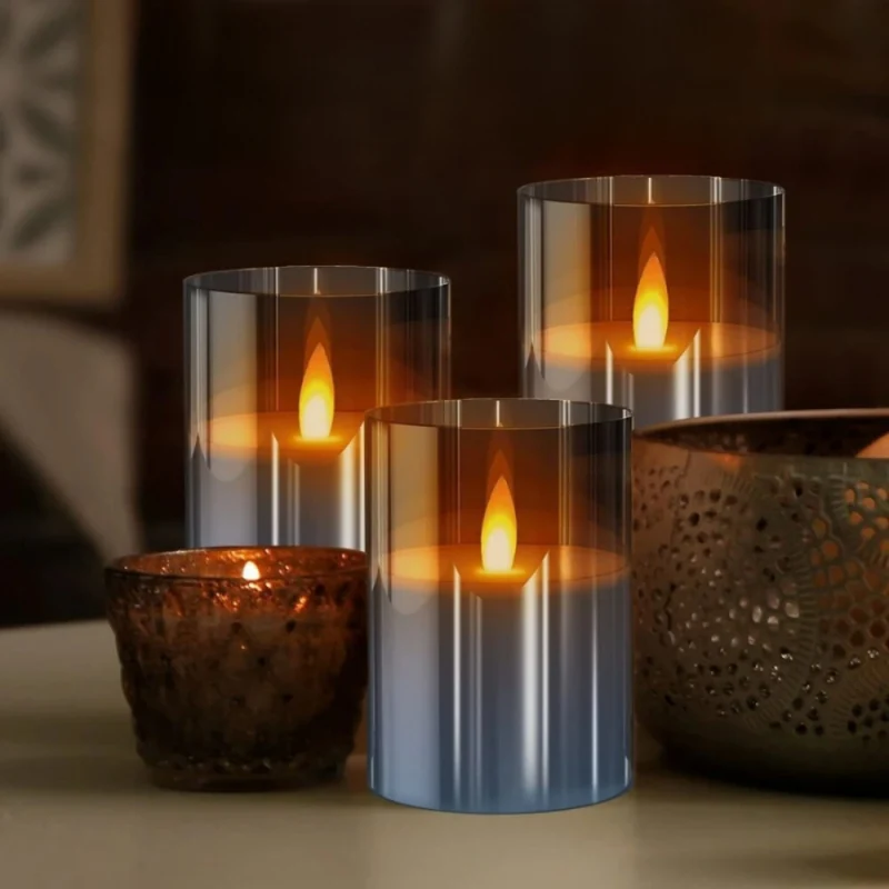 Fjernbetjente LED Lysestager til Hygge og Sikkerhed