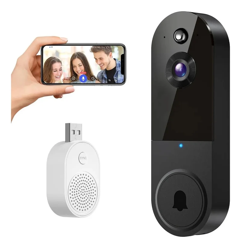 Trådløs Dørkamera 1080P med Smart Bevægelsesdetektion