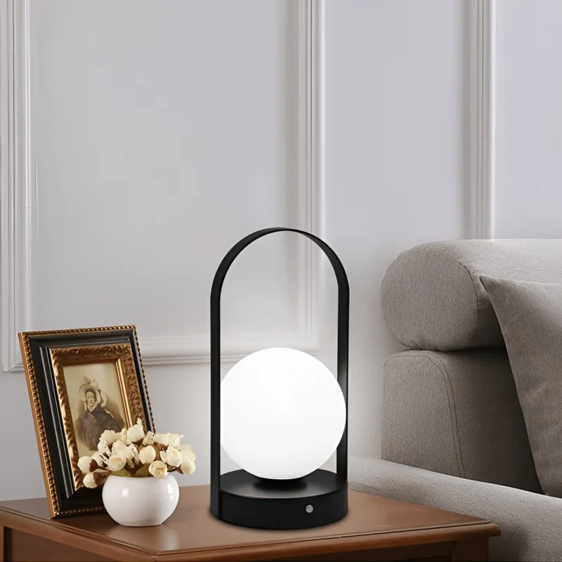 Trådløs USB-bordlampe med genopladelig funktion og stil