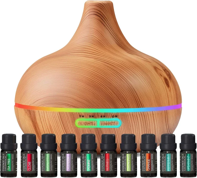 AromaMagi: Ultrasonisk Diffuser til Æteriske Olier med Justerbar Mist