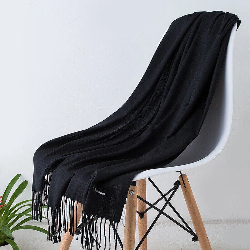 Kvindernes Bløde og Elegante Cashmere Halstørklæde