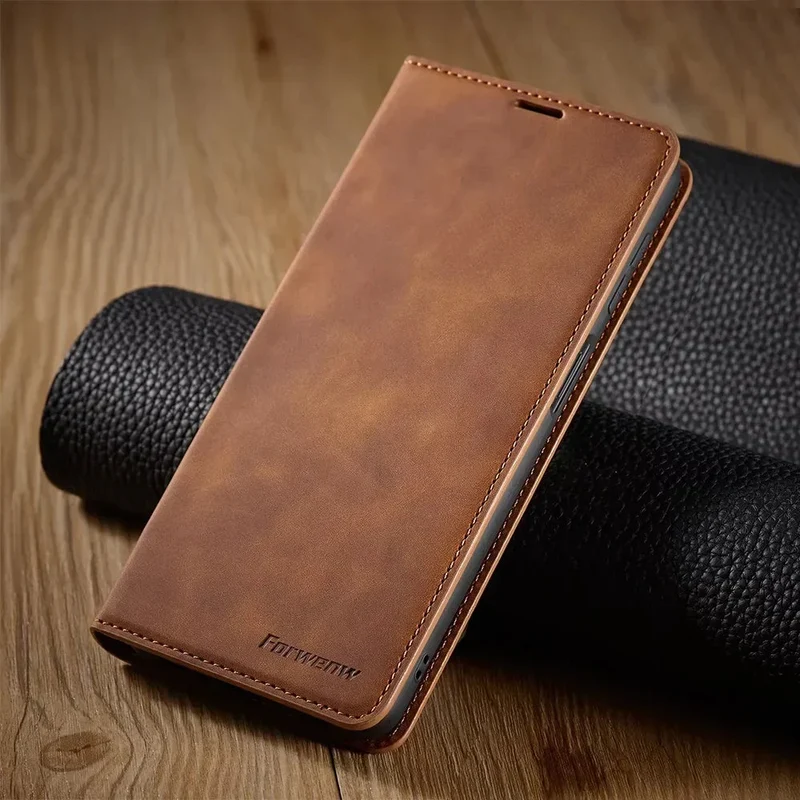 Elegante Læderetui til Smartphone med Magnetlås