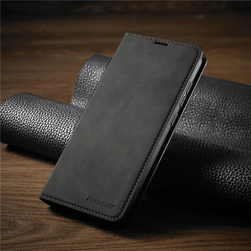 Elegant og Holdbar Magnetisk Læderetui til Huawei